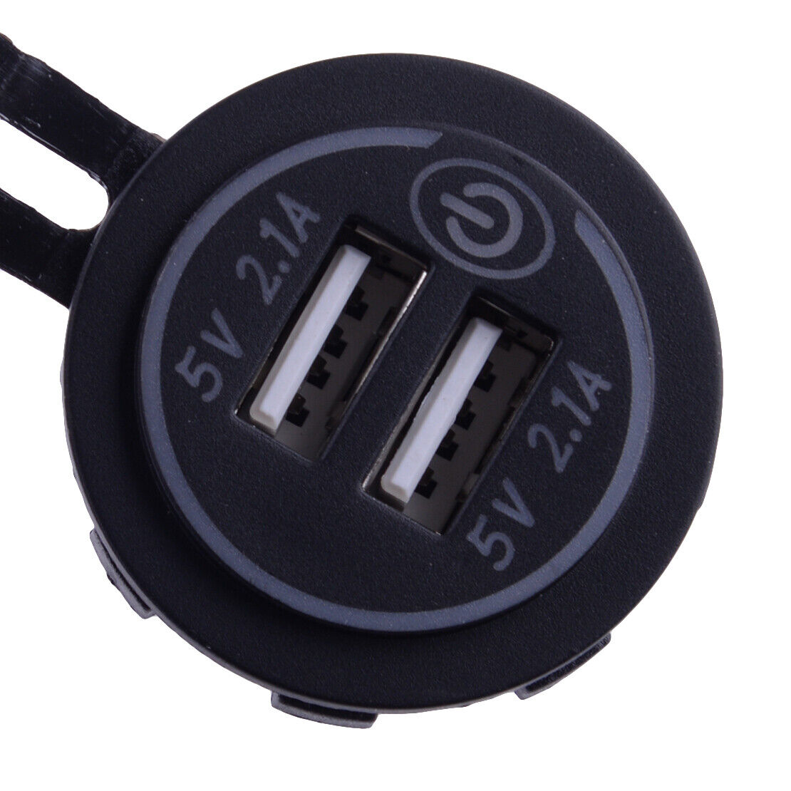 Car Boat RV Touch Switch Dual USB 2.1A Charger Socket Power Adapter Outlet Part