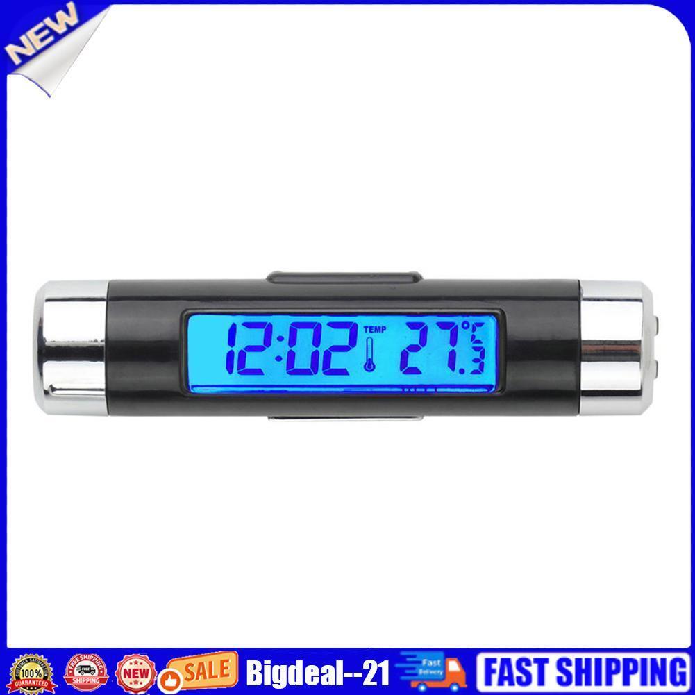 Car LCD Digital backlight Automotive Thermometer Clock Calendar