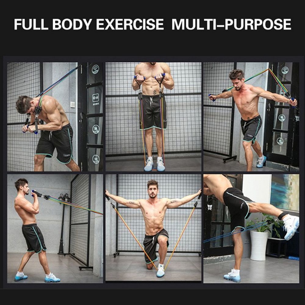 Gym Ankle Strap Latex Pull Rope Fitness Equipment Resistance Bands Elastic Band
