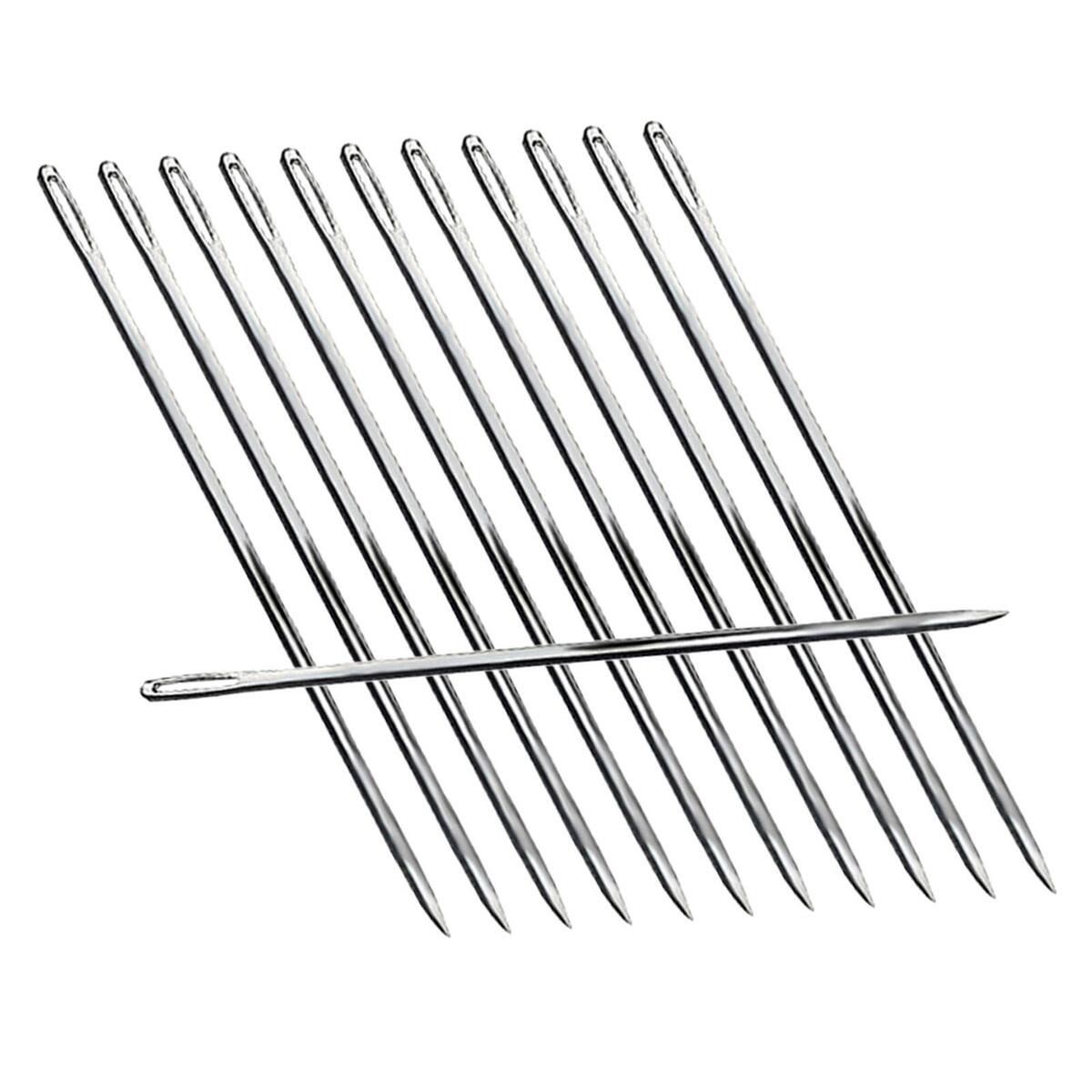12 Packs Smooth    2.36inch Straight Needles Set for Knitting Sewing