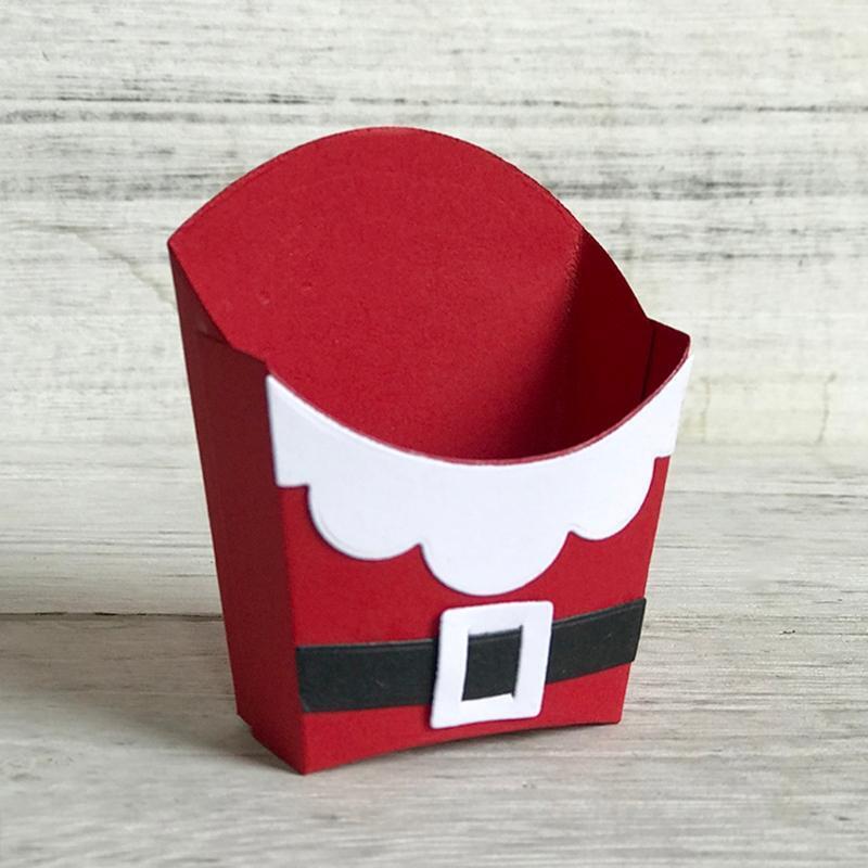 Christmas Popcorn Box Metal Cutting Dies Stencil DIY Scrapbooking Album Paper
