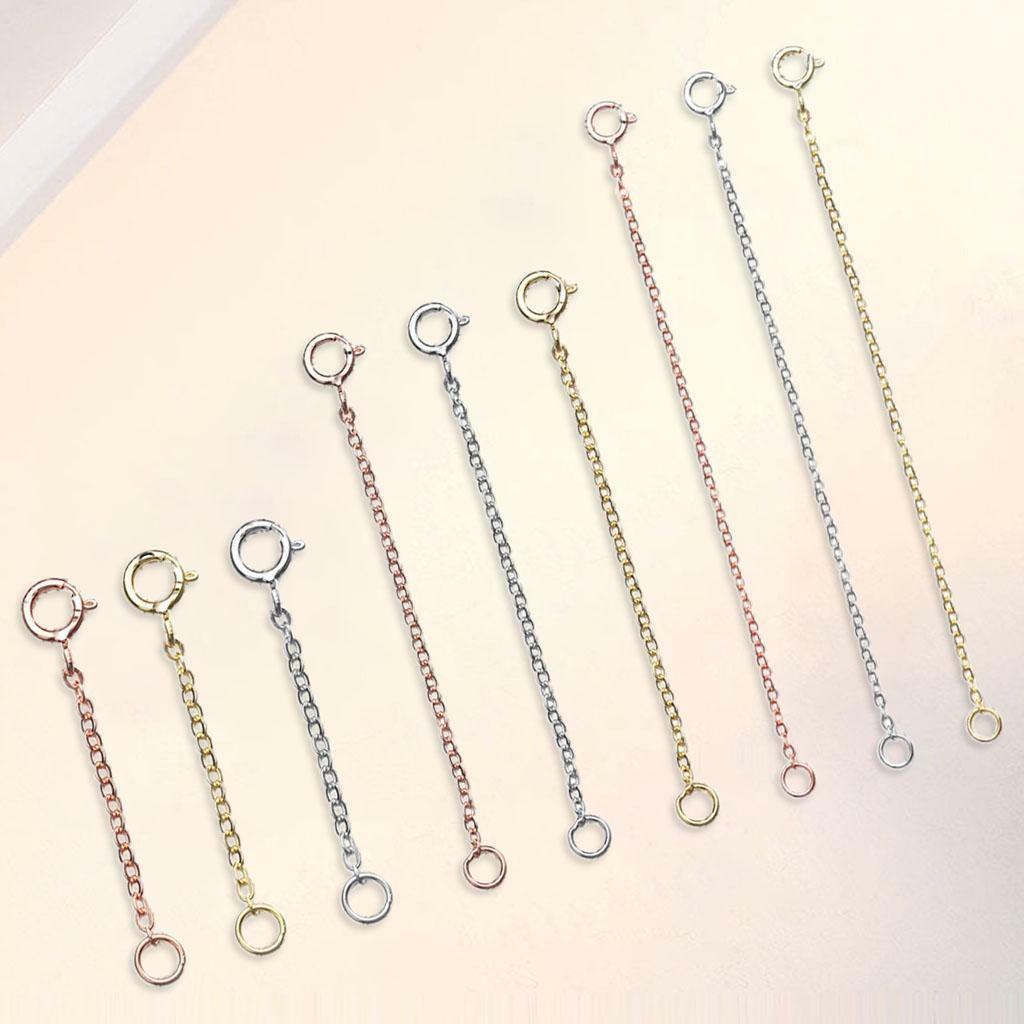 9Pcs Chain  DIY Jewelry Making Findings Birthday Gifts Necklace