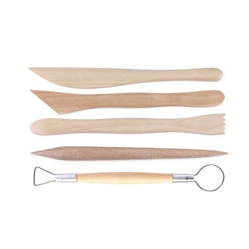 52Pcs Professional Pottery Clay Tools with Bag Dual-end Pottery Sculpting Tools