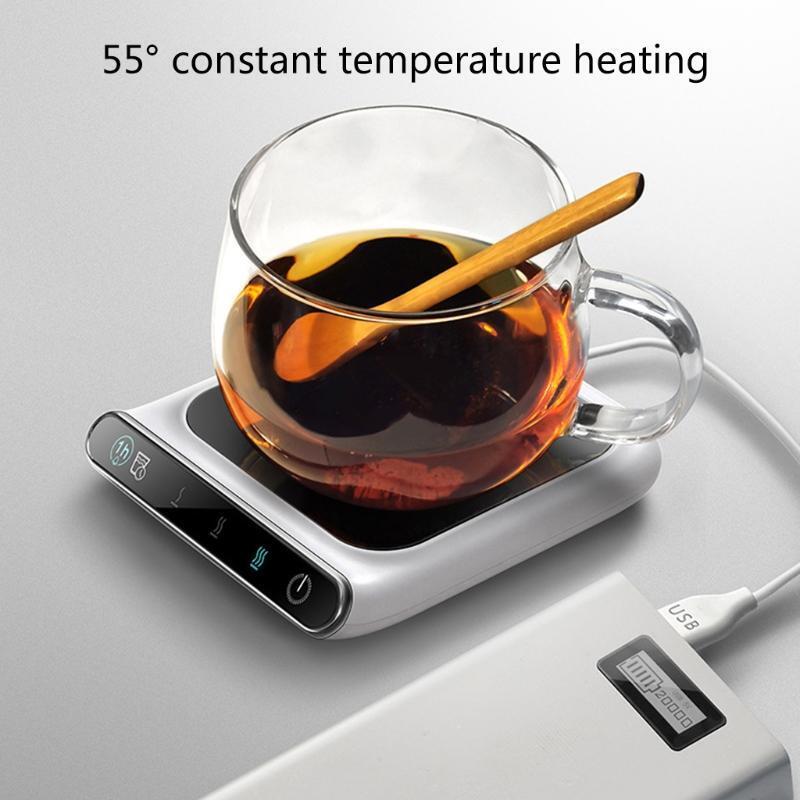 Office Beverage Heater Electric Heating Coaster USB Coffee Mug Warmer Mat
