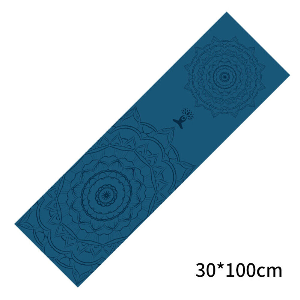 Portable Double Layer Printed Yoga Towel Quick Drying Pilates Towels (B)