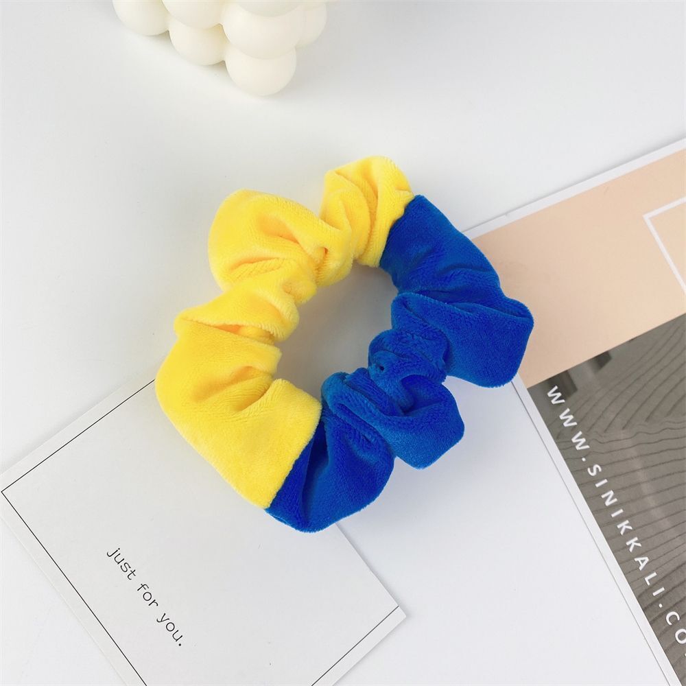 Color Soft Hair Tie Plush Ponytail Holders Velvet Scrunchies Elastic Hair Bands
