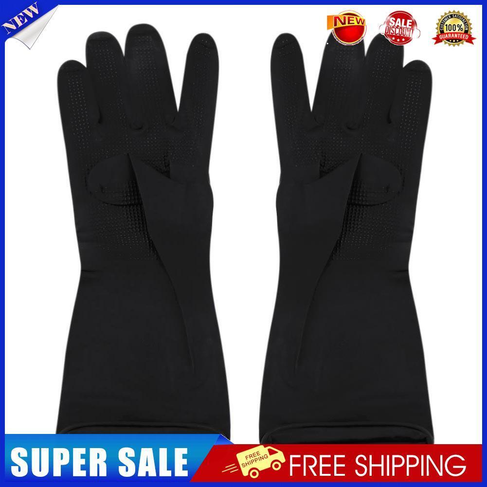 Black Hair Gloves Hair Perm Shampoo Hair Coloring Latex Thick Tools(S)