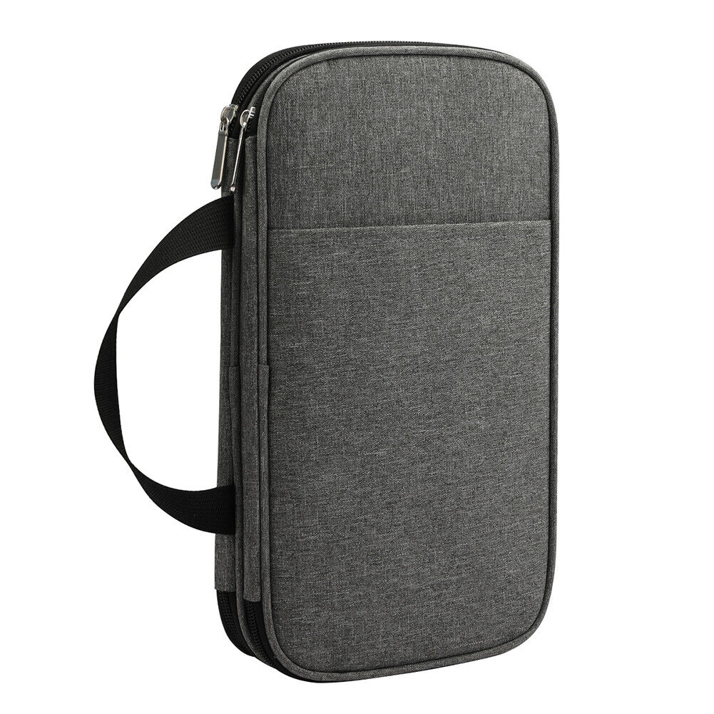 Yarns Crochet Sewing Tool Storage Bag DIY Knitting Needle Organizer (Grey)