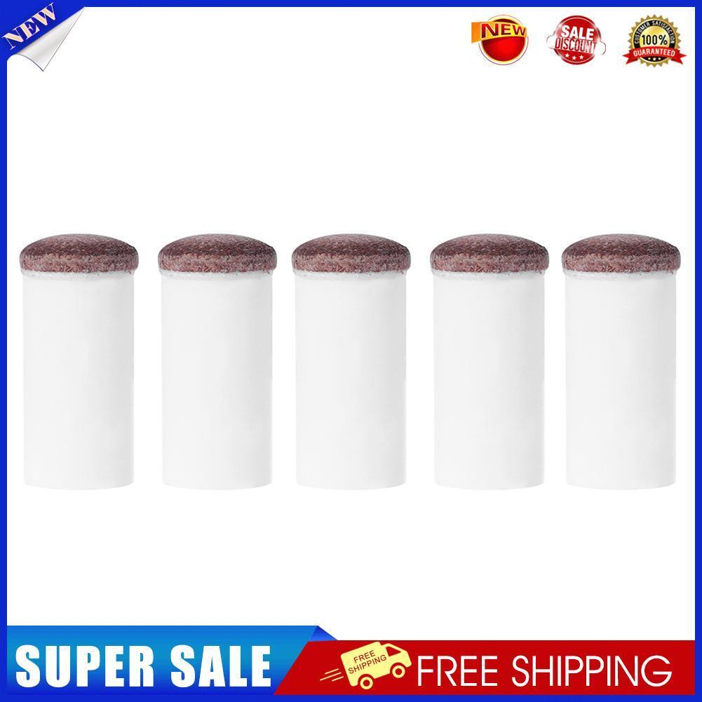 5pcs Slip-on Pool Cue Tips Snooker Cue Ferrule Billiard Accessories (11mm)
