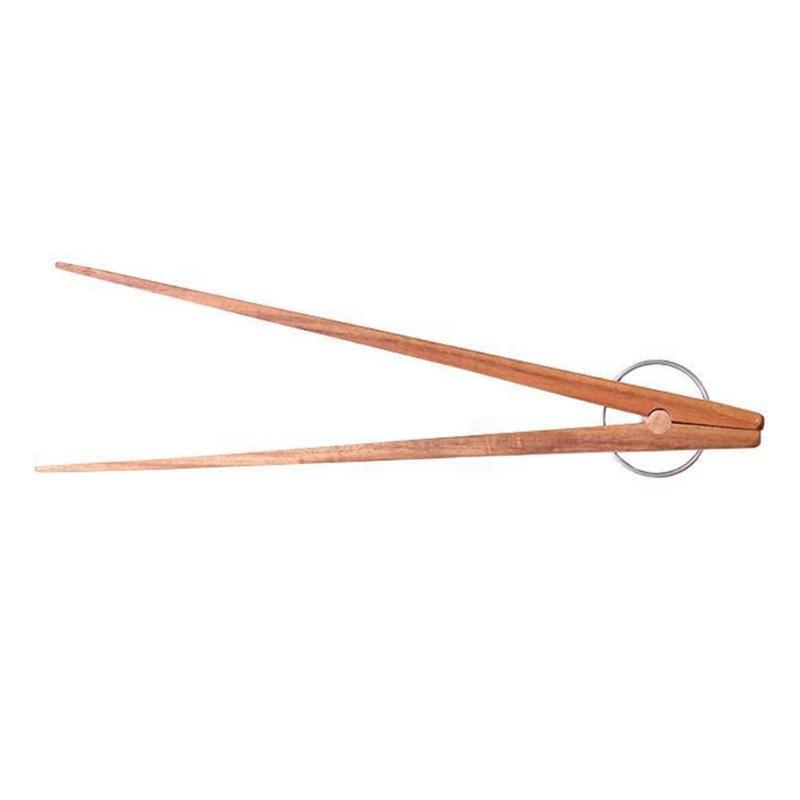 Wooden Toast Tongs Bacon Steak Bread Cake Clip Home Made of Pure Beech Wood Tool