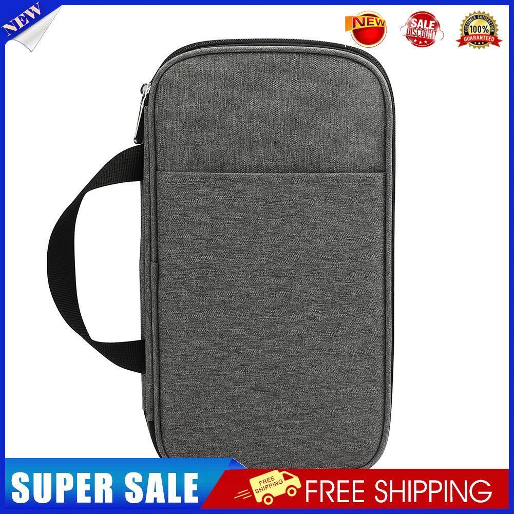 Yarns Crochet Sewing Tool Storage Bag DIY Knitting Needle Organizer (Grey)