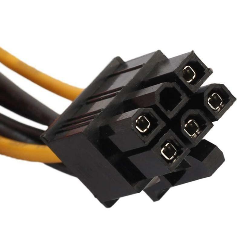 6Pin to Dual 4Pin PCIE Power Cable for Graphics Card PCIE PCI 6P to Dual Molex4P