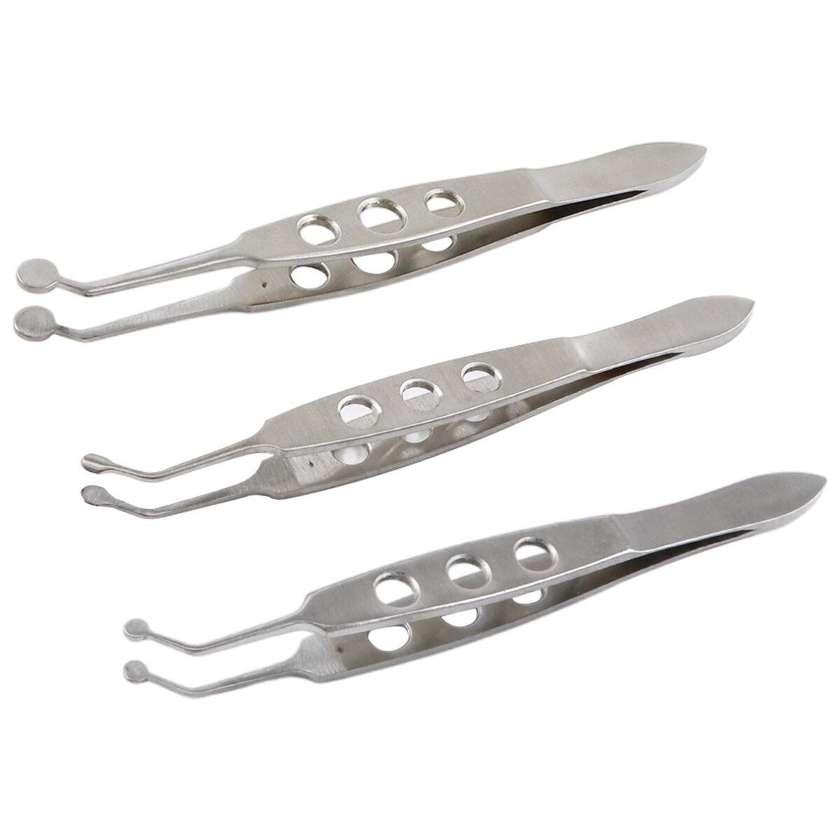 3x Meibomian Gland Forceps Clamp for Palpebral Gland Massage