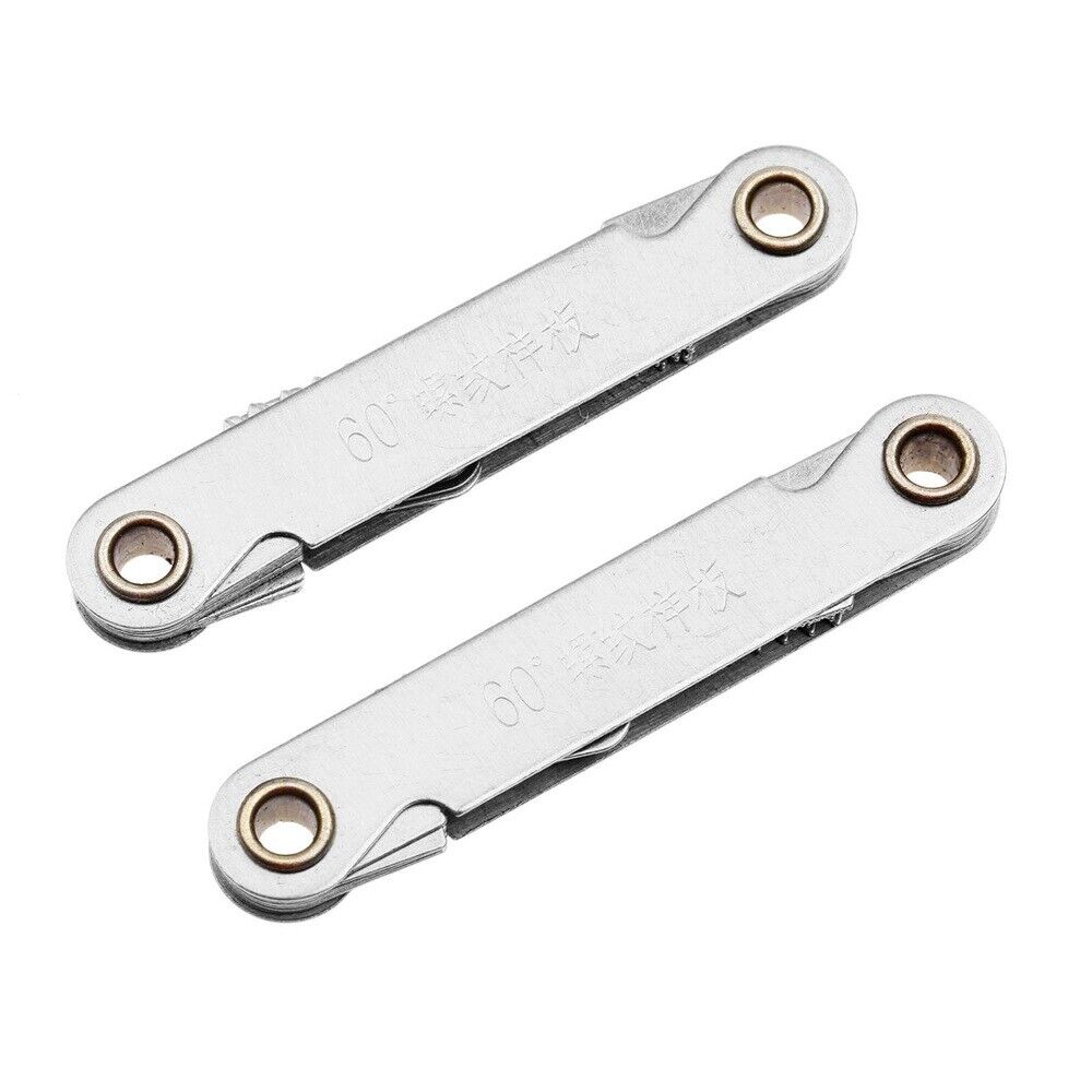 2pcs Steel 60° Dual Head Thread Screw Pitch Gage Gauge Measure Measuring Tool