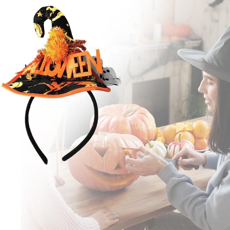 Halloween Costume Mini Pointy Witch Hat Headband Novelty Carnival Party Supplies