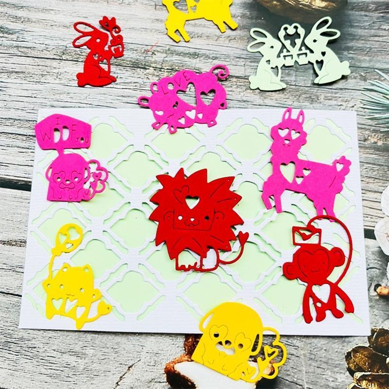 9Pcs Cutting Dies Metal Embossing Stencils DIY Scrapbooking Templates for Girls