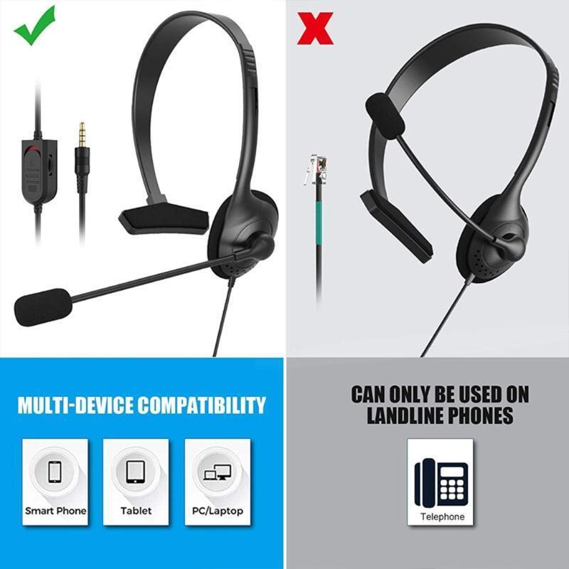 Professional Telephone Headset for Superior Sound for Calls, USB Connection