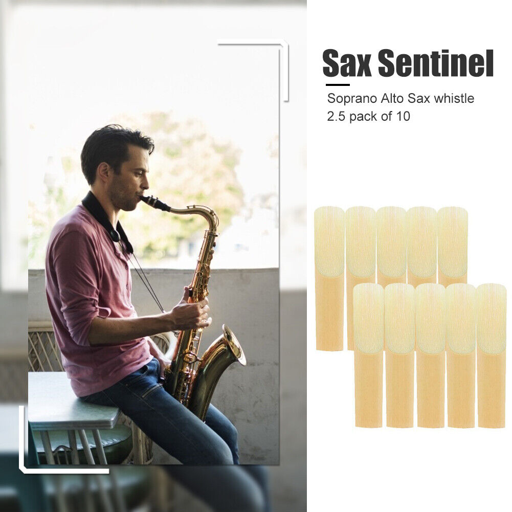 10pcs Eb Alto Saxophone Reeds Strength 2.5 Sax Woodwind Instrument Parts