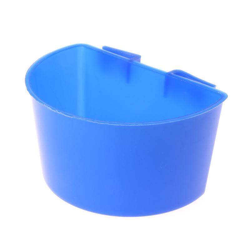 4pcs Pigeon Feeder Water Food Feeding Birds Parrots Hanging Cage Semicircle Bowl