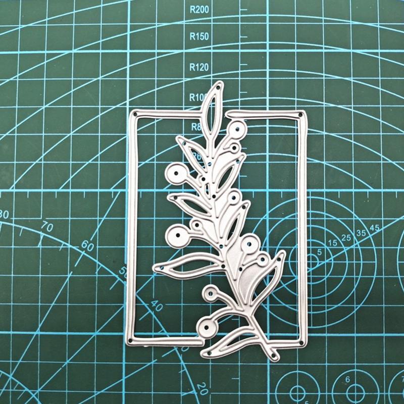 Tree Metal Die Cuts Plants Lace Border Carbon Steel Cutting Dies for Crafts