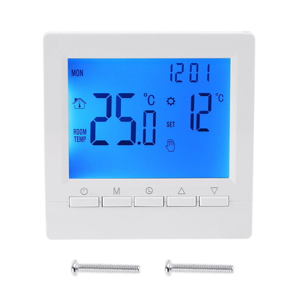 Digital Gas Boiler Thermostat 3A Weekly Programmable Room Temperature Controller