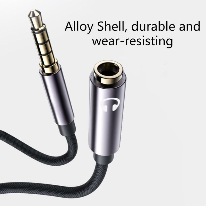Audio Extension Cable 3.5mm Male to Female AUX Cable Car Earphone SpeakerAdapter