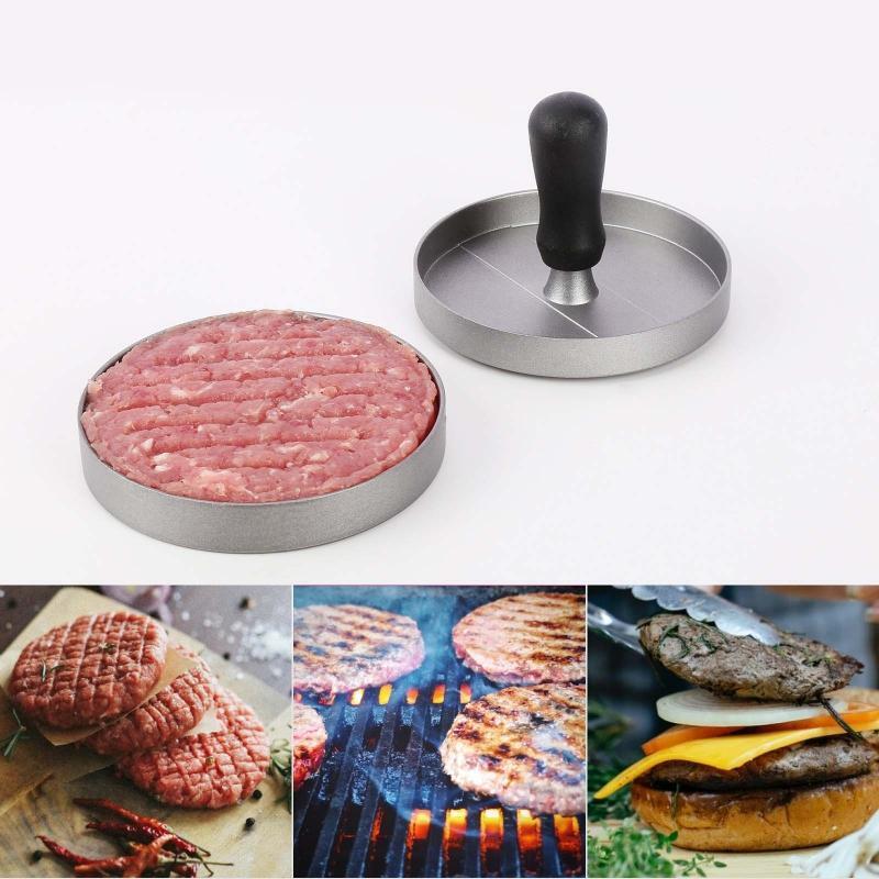 Round Barbecue Burger Press Burger Maker Grill Smasher Burger Press Grilling Kit