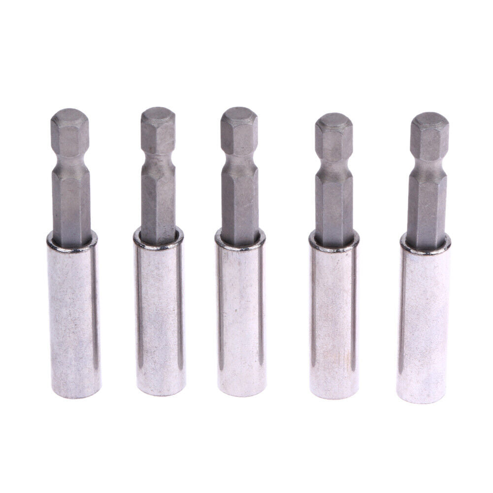 5 Pieces 1/4" Hex Shank Magnetic Drill Bit Holder Extension Extender