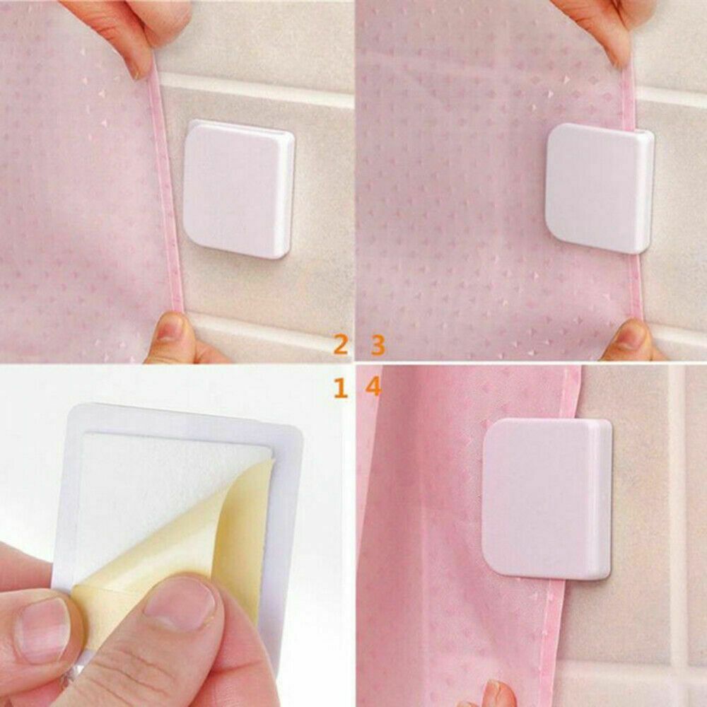 Shower Curtain Buckle Fixed Clamps Bath Guard Fixed Tool Shower Curtain Clips
