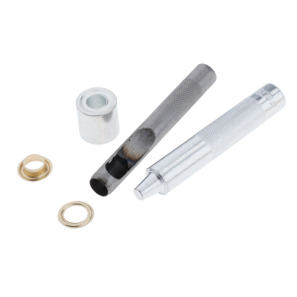 Eyelets with Leather Craft Repair Grommet  Installing Kit