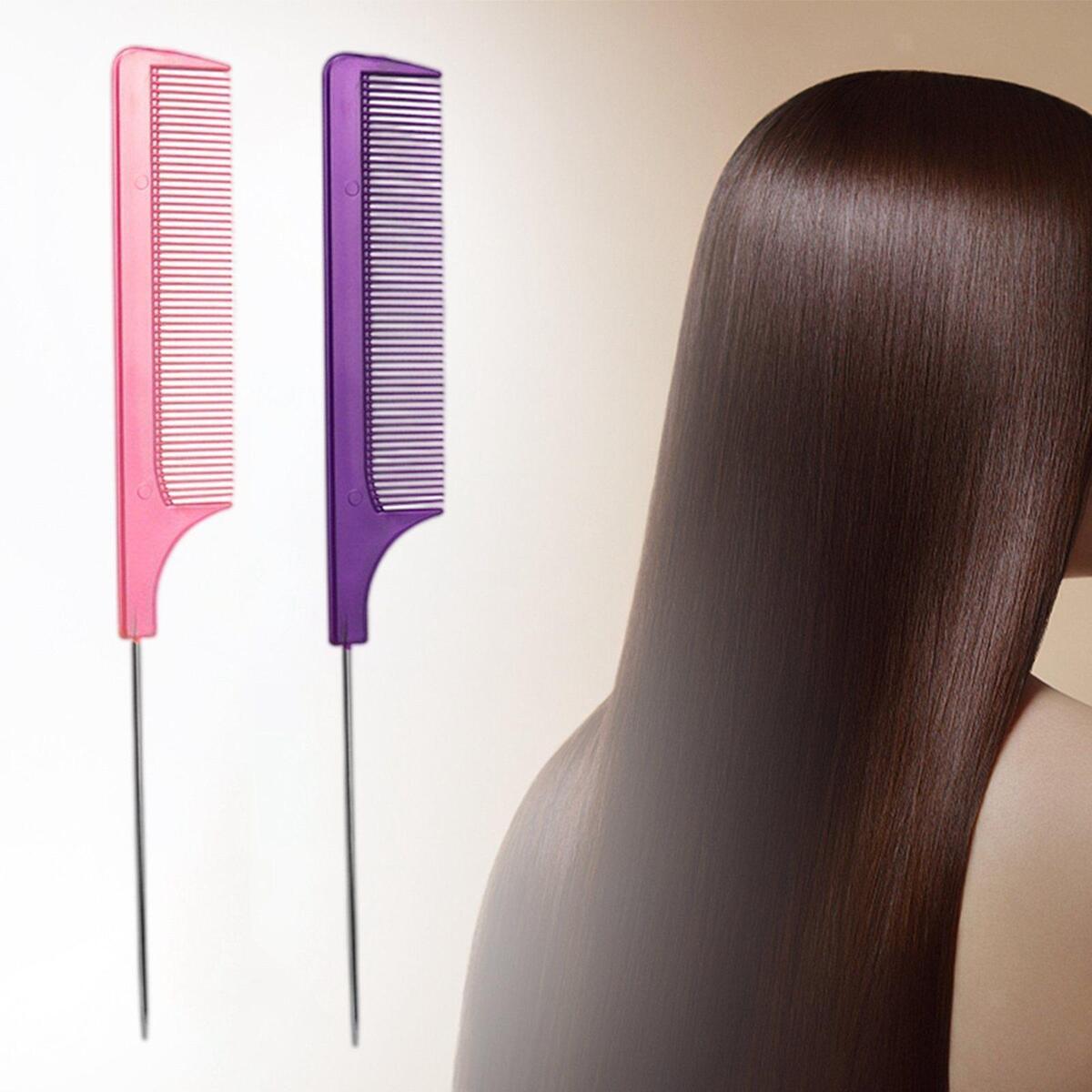 Fityle 2piece Stainless Steel Comb Combs Teasing Comb Adding  style