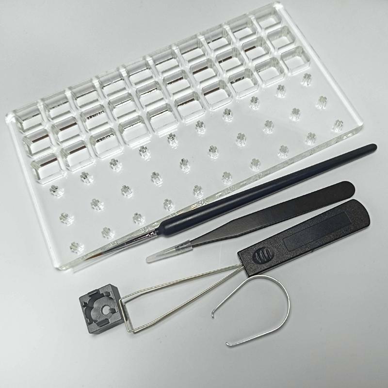 6pcs Switch Puller Lube Station Keycap Puller Remover Suit Cherry MX Switches