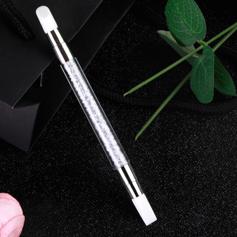 Dual Heads Silicone Nail Art Sculpture Pen  Nail Emboss Carving Pen Manicure
