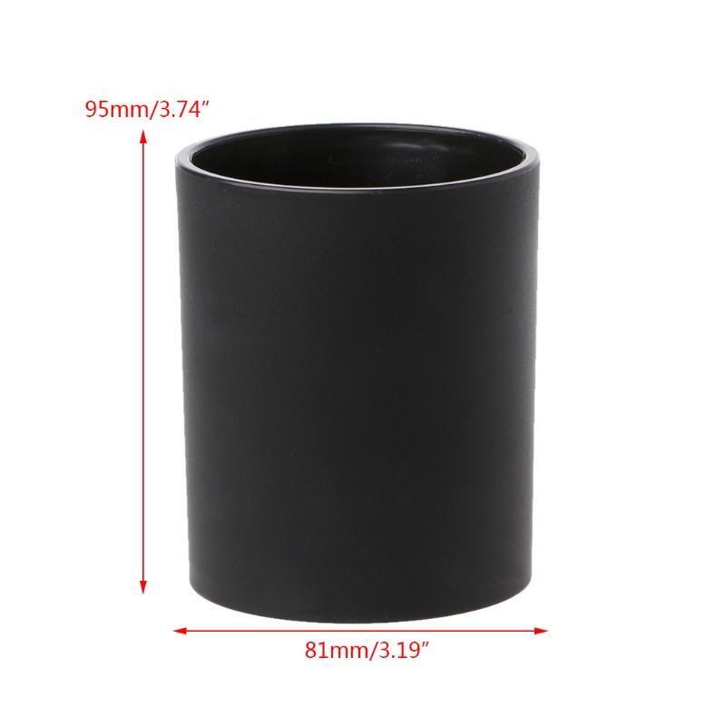 Durable Leather Ribbed Dice Cup Fish Pattern Black Gambling Casino Tool KTV Bar