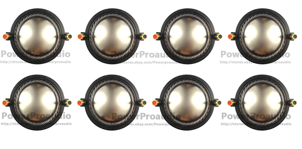 8 x  Diaphragm for B&C DE800 Driver  Horn Repair 8 Ohm BC-MMD800-8 Titanium