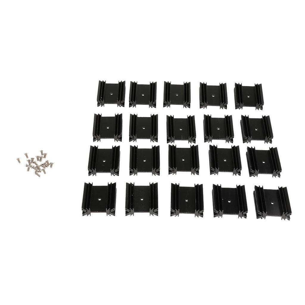 20X Aluminum Heatsink 38x34x12mm Cooler Radiator Fin Conductive PCB Circuit