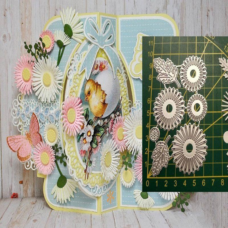Sunflowers Metal Cutting Dies Stencil Scrapbooking DIY Album Stamp Paper Emboss