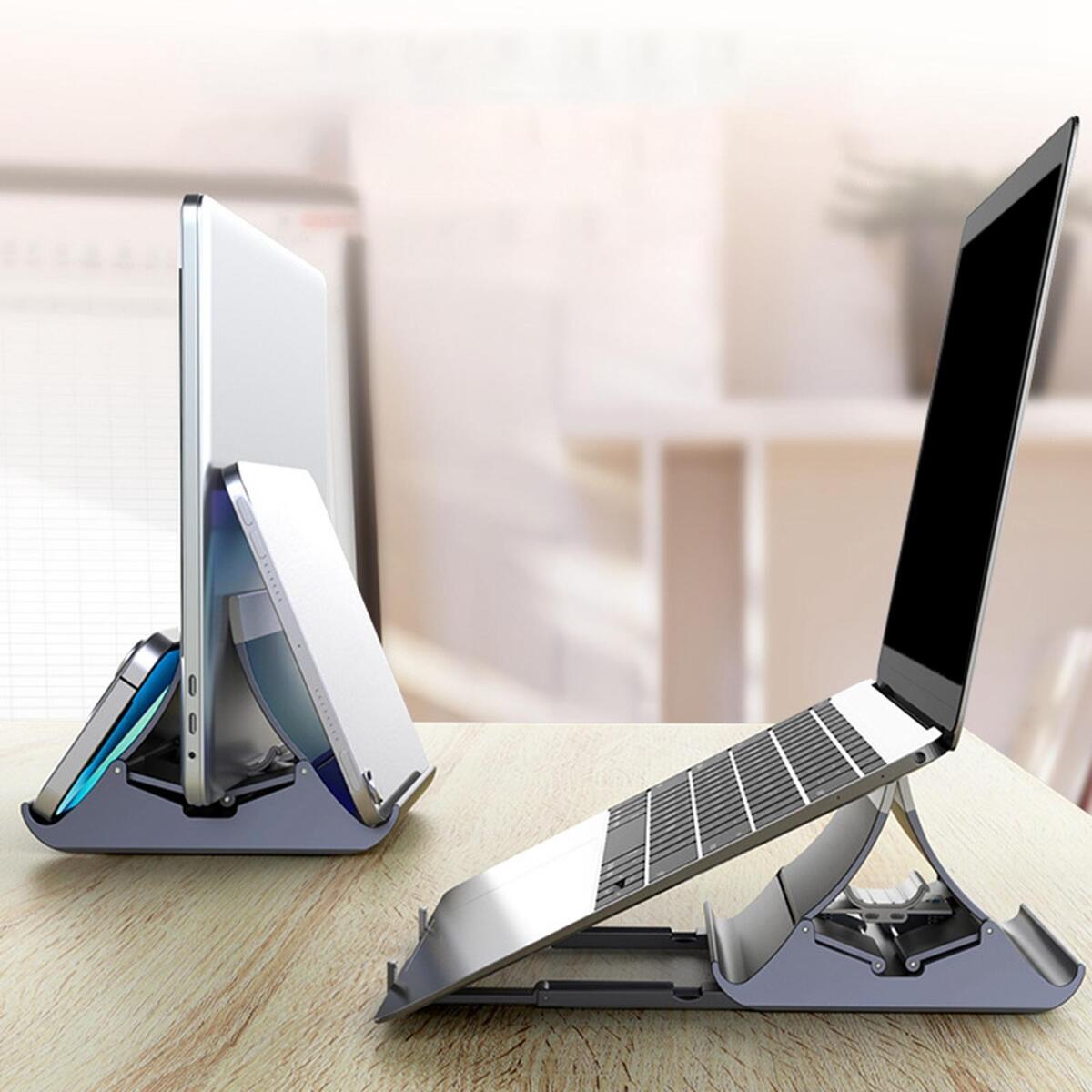 2Pcs Laptop Stand Silicone   Multifunctional Nonslip Ventilation