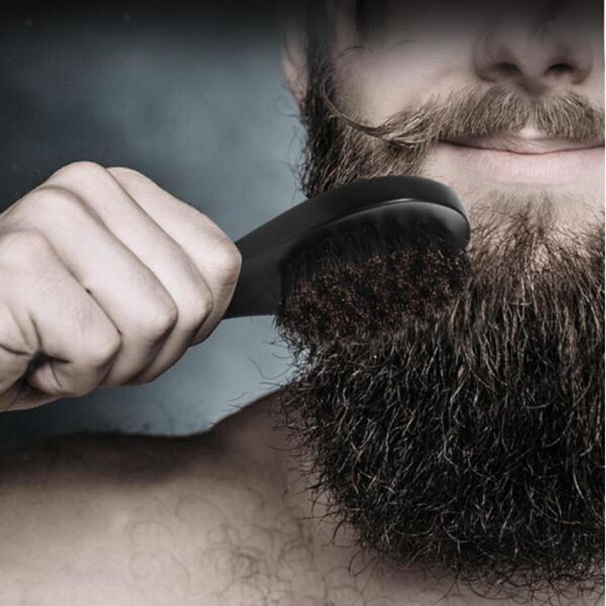 3Pcs Men Beard  Kit Wooden Folding Comb with Dustproof Bag