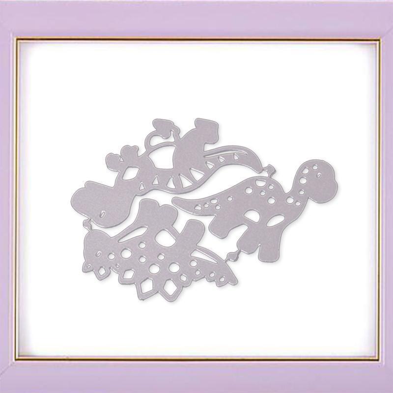 Dinosaur Metal Die Cuts Different Shapes Cute Animal Carbon Steel Cutting Dies