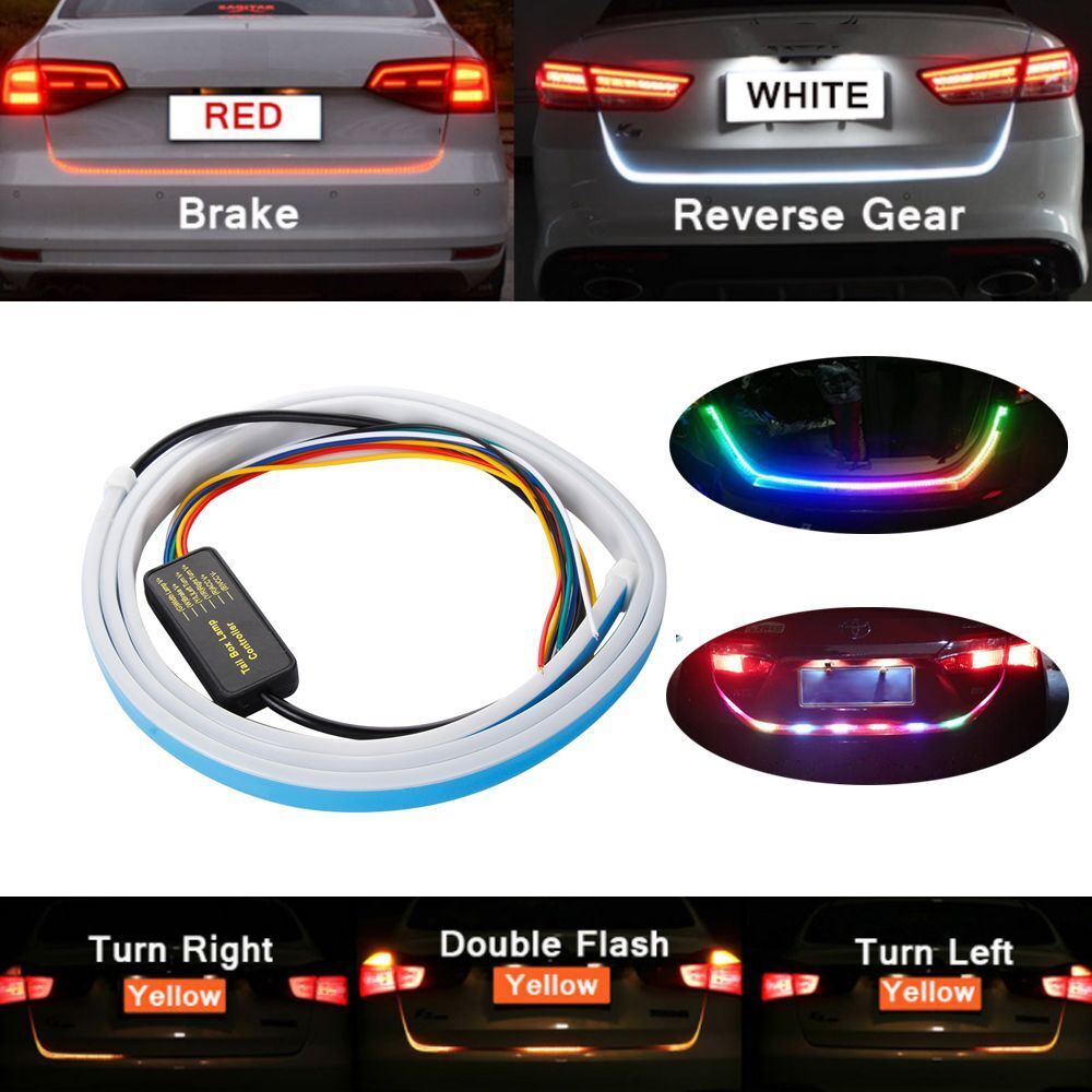 Warning Car Tail Lamp Turn Signal Light Brake Driving Flow Type LED Strip
