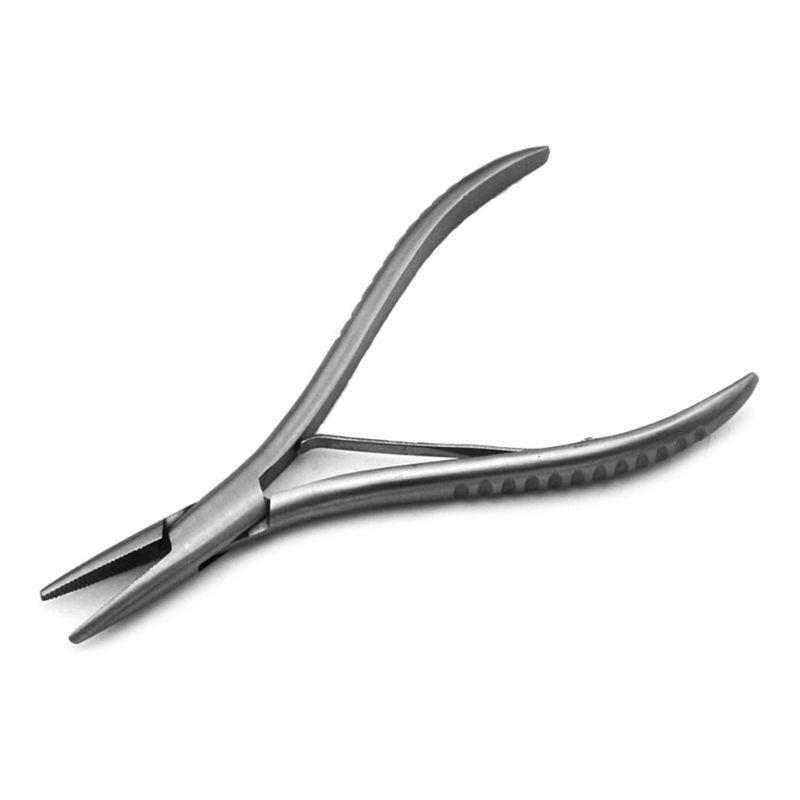 Flat Shape Stainless Steel Hair Extension Pliers Multi-Functi Hair Extension
