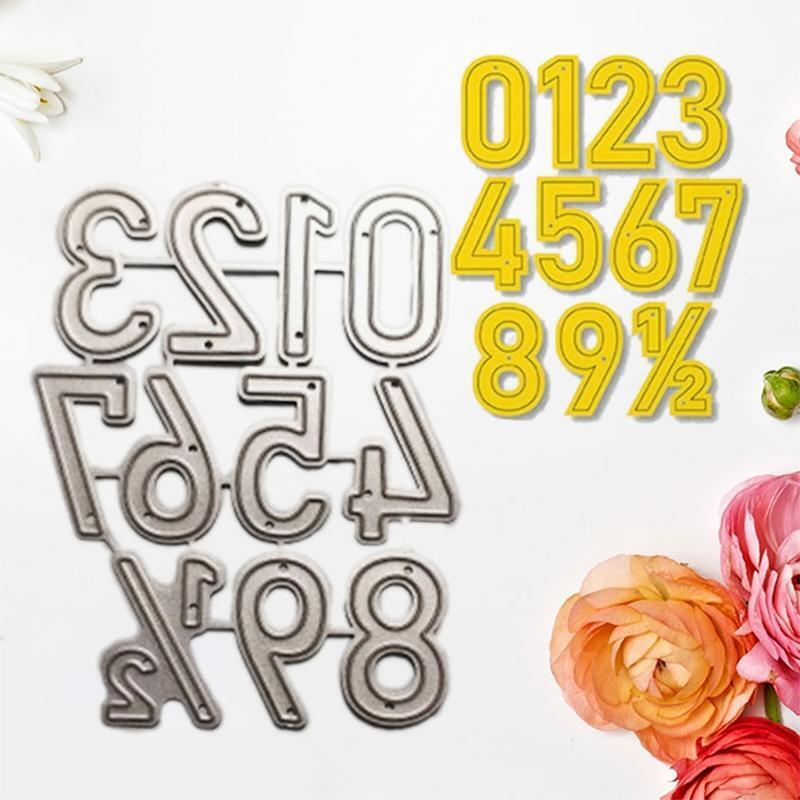Number Metal Cutting Die Stencil DIY Scrapbooking Album Paper Card Template Mold