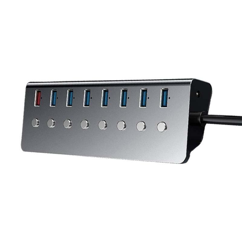 Fast Data Transfer USB Splitter 7-port USB 3.0 Hub with 1 Charging Port