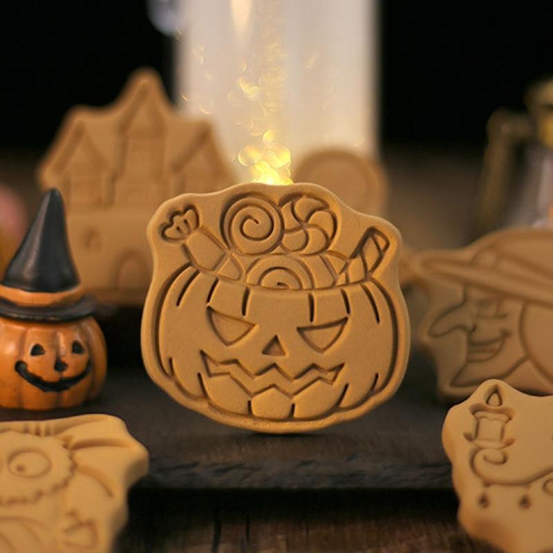 Cake Mold Halloween Theme Shape Food-grade Silicone Halloween Gift Cookies DIY