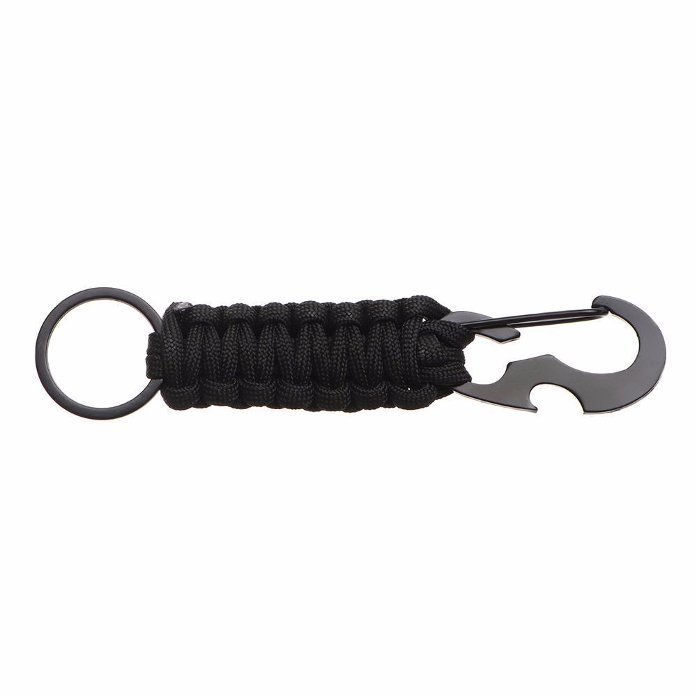 Camping Survival Kit Bottle Opener Rope Keychain Key Chain Ring Keyring