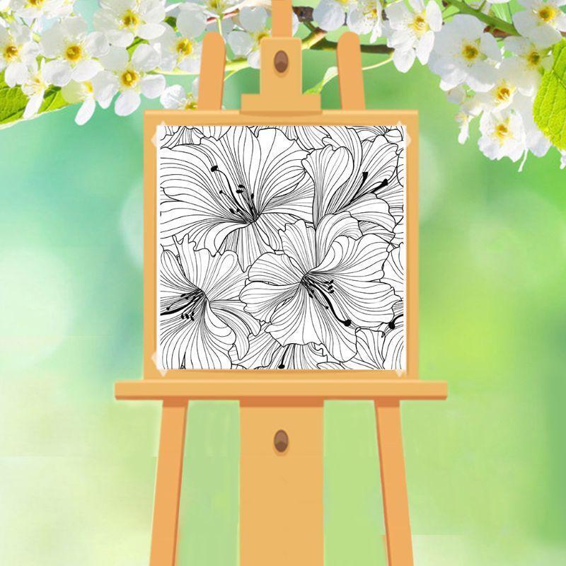 Flower Frame Clear Silicone Stamp Kids Decorative Transparent Stamp Rubber Seal