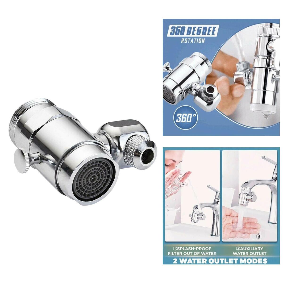 Stainless Steel Splash Filter Faucet Adjustable Nozzle for Wash Basin Tap
