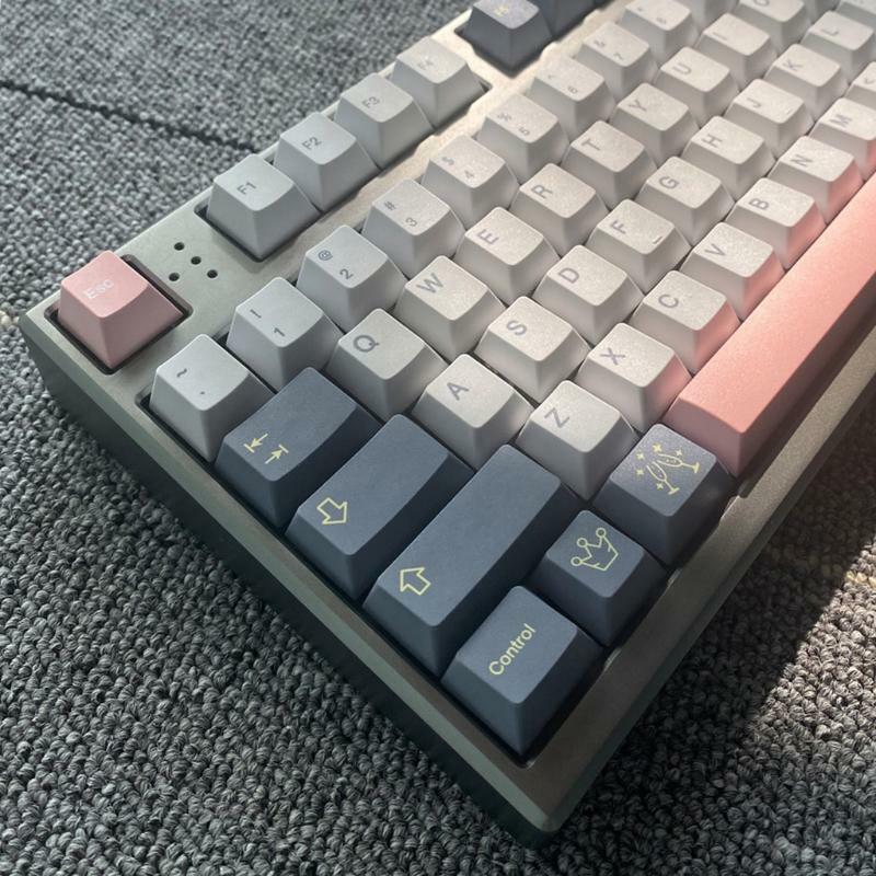Momo Yume Cherry Profile Keycaps PBT Dye Sublimation Set for GH60 GK61 GK64 84