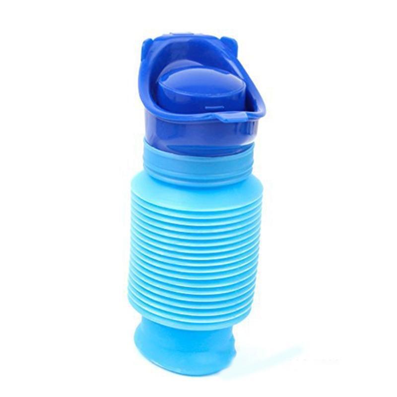 750ML Shrinkable Urinal Mobile Toilet Potty Pee Urine Bottle for Travel Queuing